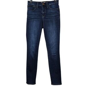 Madewell Roadtripper Jeans High Rise Skinny Dark Wash Women Size 26 Style K1877
